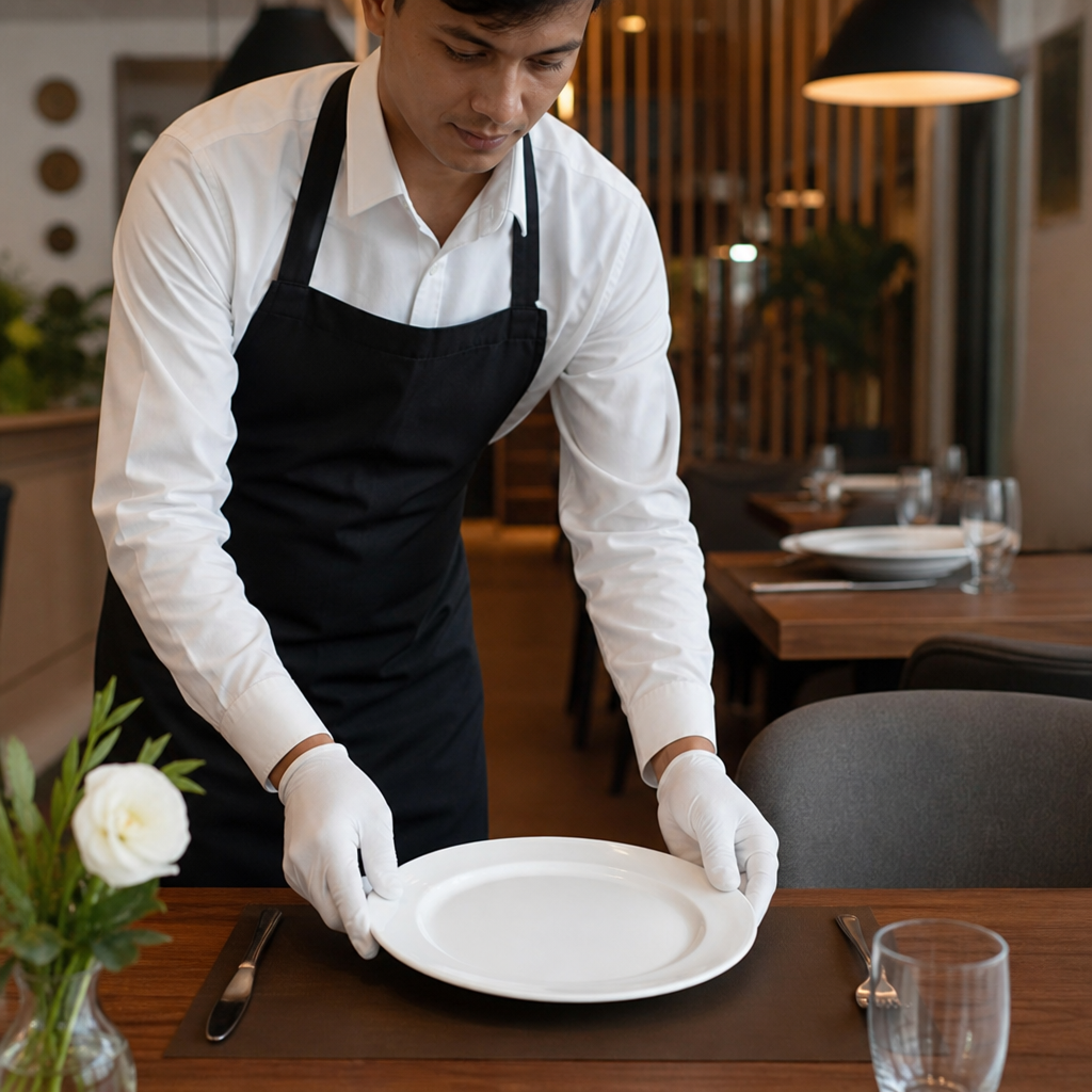 Advantage Plates 280mm White Porcelain for Restaurants & Cafés (Pack of 12)