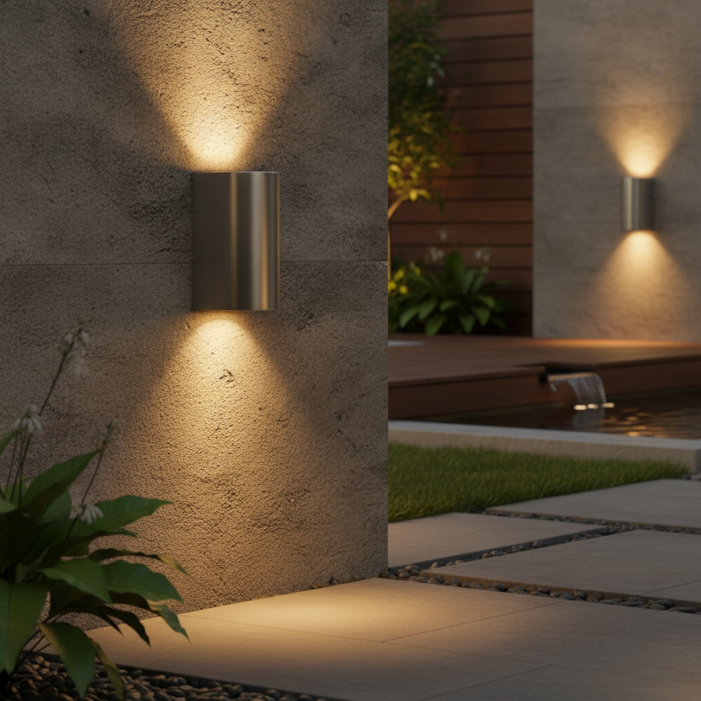 Stainless Steel Outdoor Wall Light for Patios & Gardens
