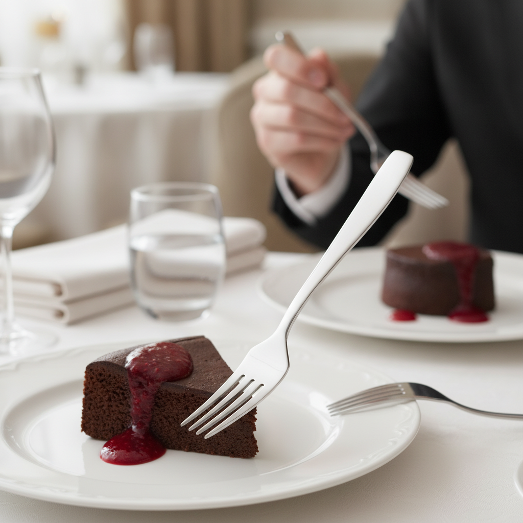 18/10 Stainless Steel Cake Forks for Elegant Desserts (Pack of 12)