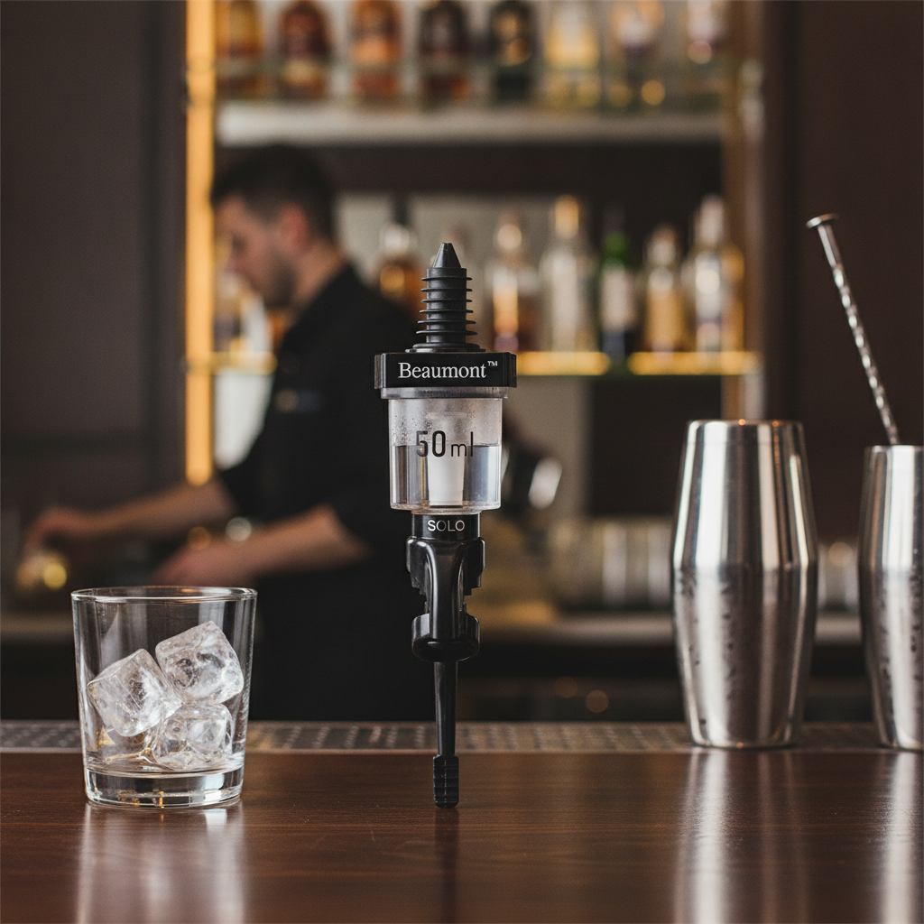 Plastic Black Solo Measure 50ml for Everyday Bar Use
