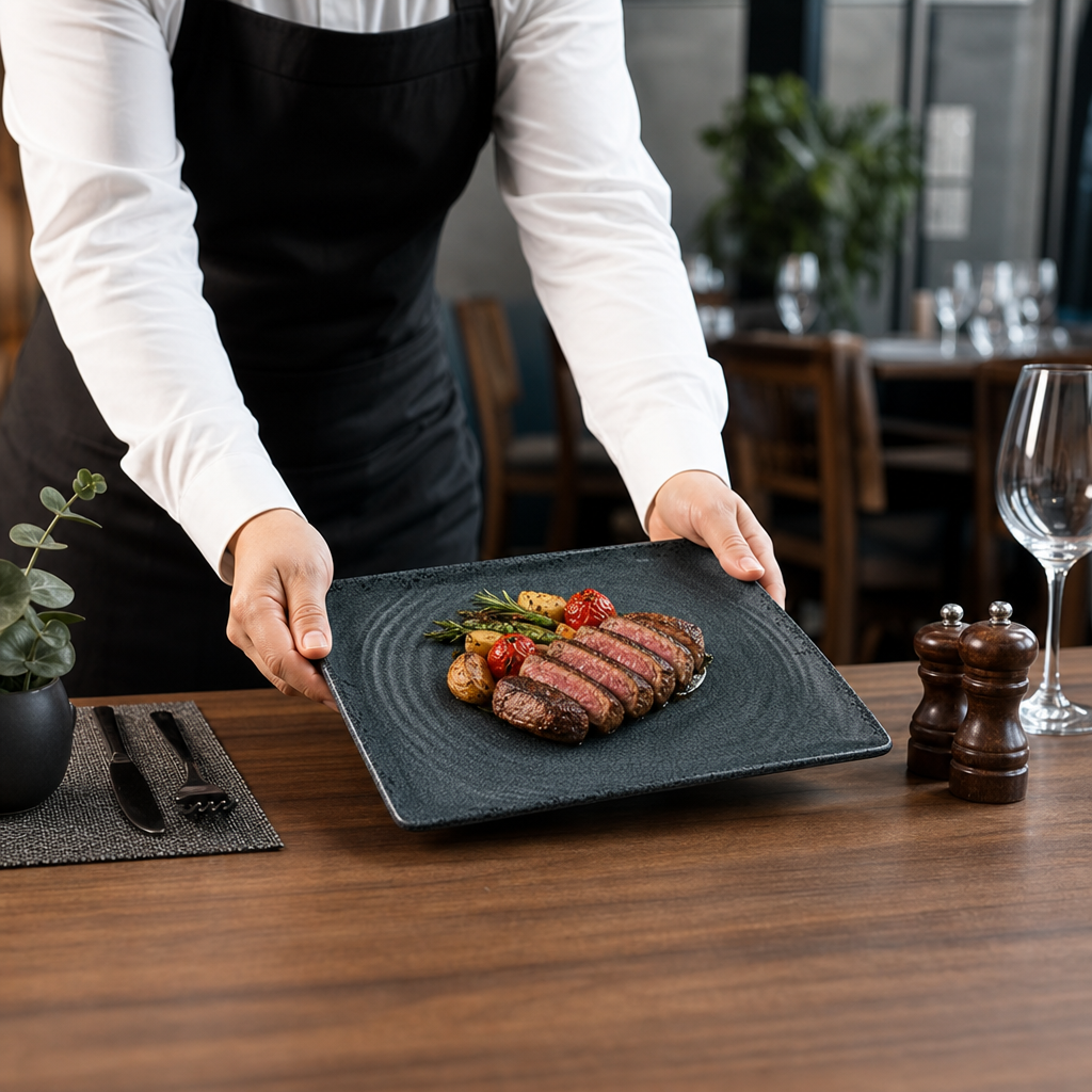 Gastronome Platter 324x270mm Melamine for Casual Dining (Pack of 3)