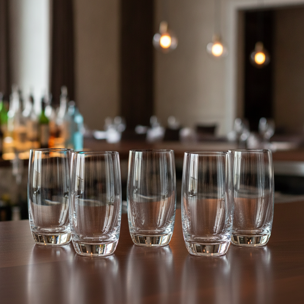 Crystal Long Drink Tumblers 415ml for Bars & Restaurants (Pack of 6)