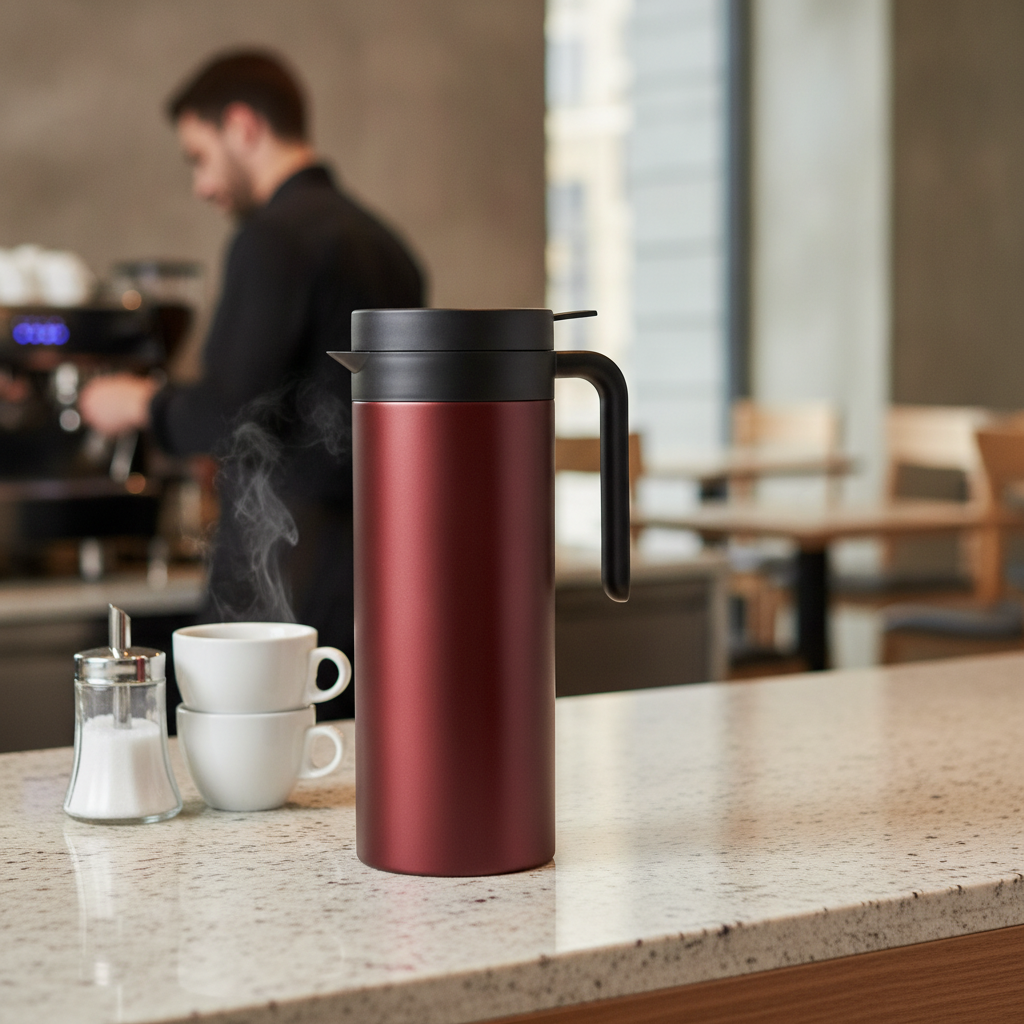 Stainless Steel Vacuum Jug 1L for Beverage Service