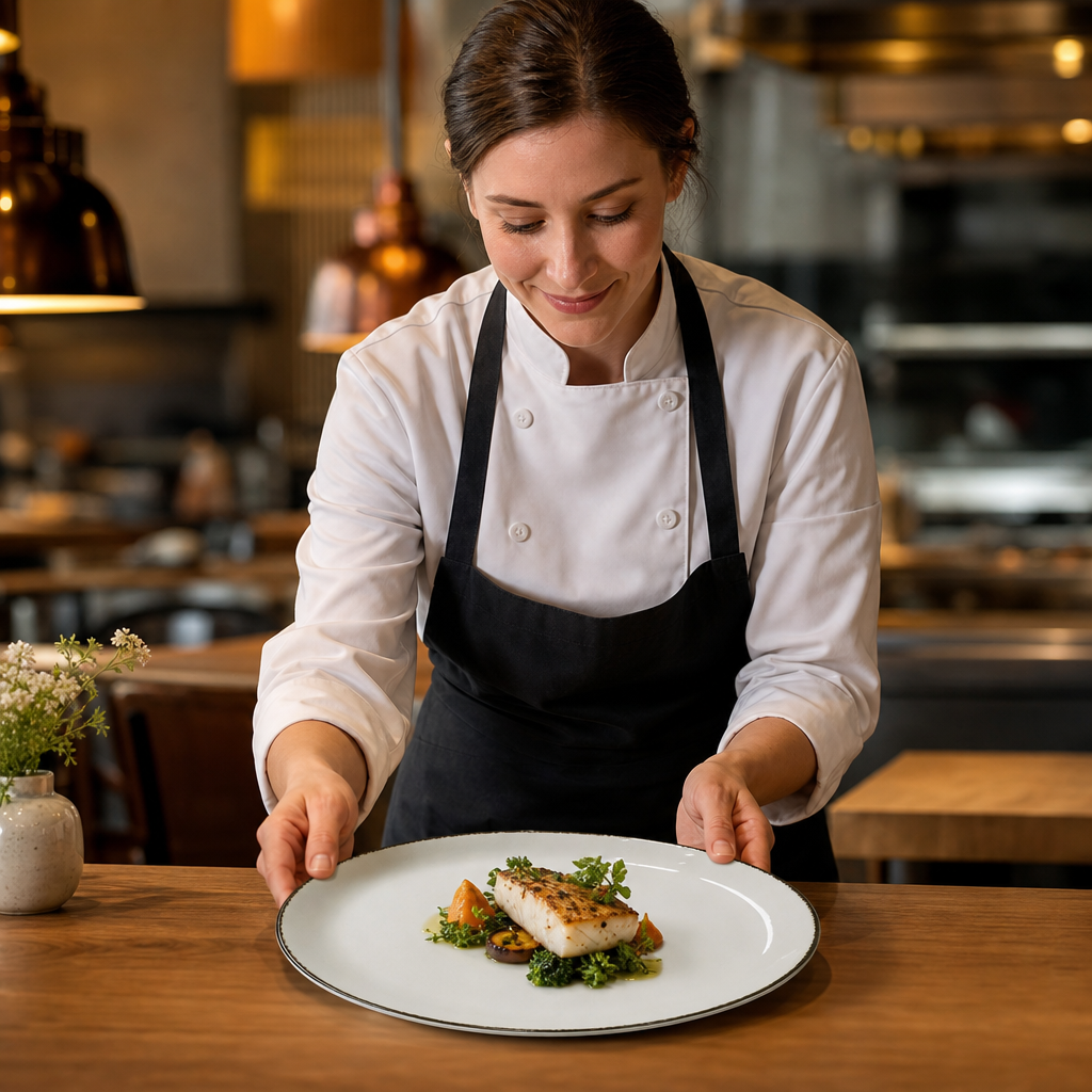 Coupe Plates 280mm Porcelain for Restaurants & Cafés (Pack of 12)