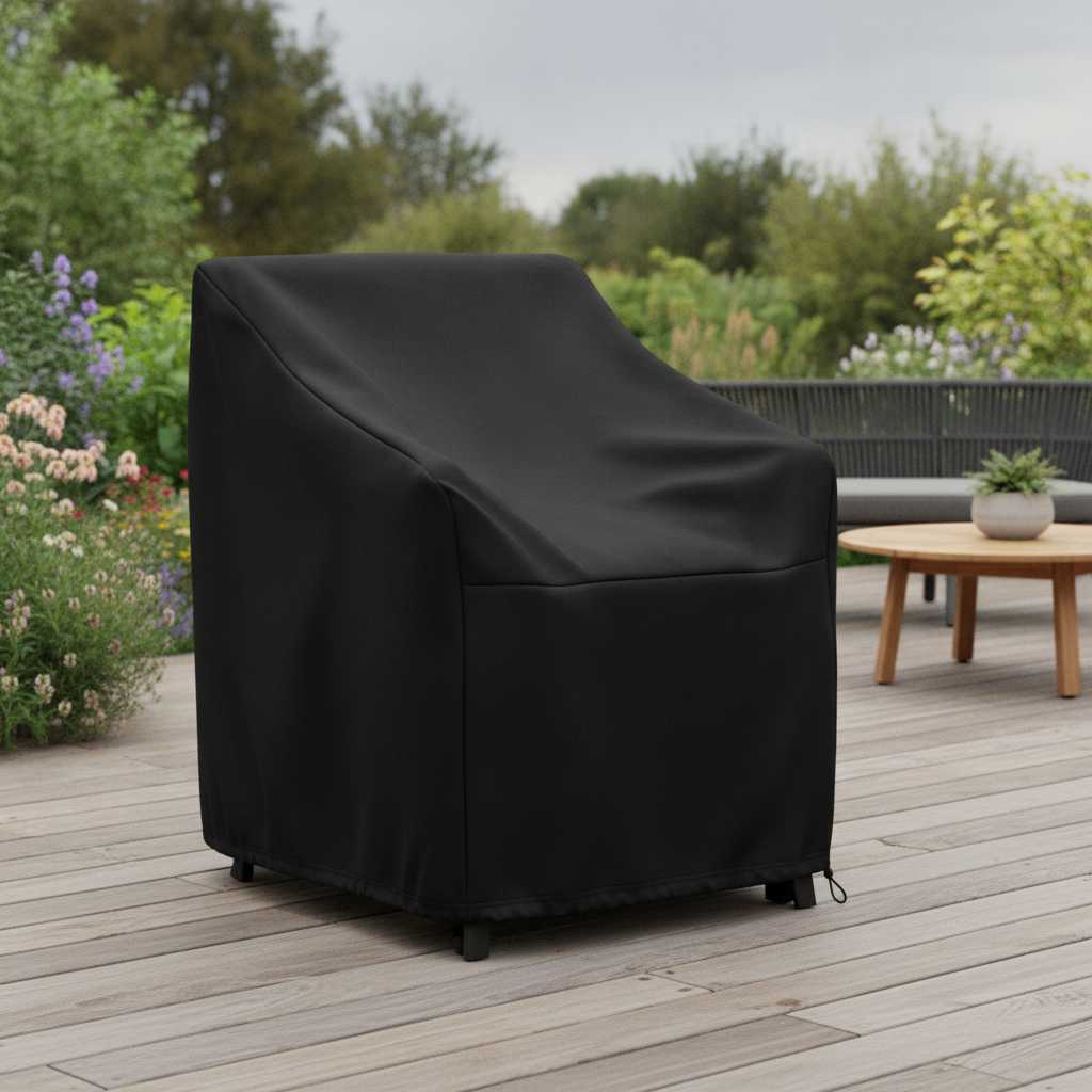 Heavy Duty Polyester Outdoor Chair Cover 700mm for Patios (Pack of 1)