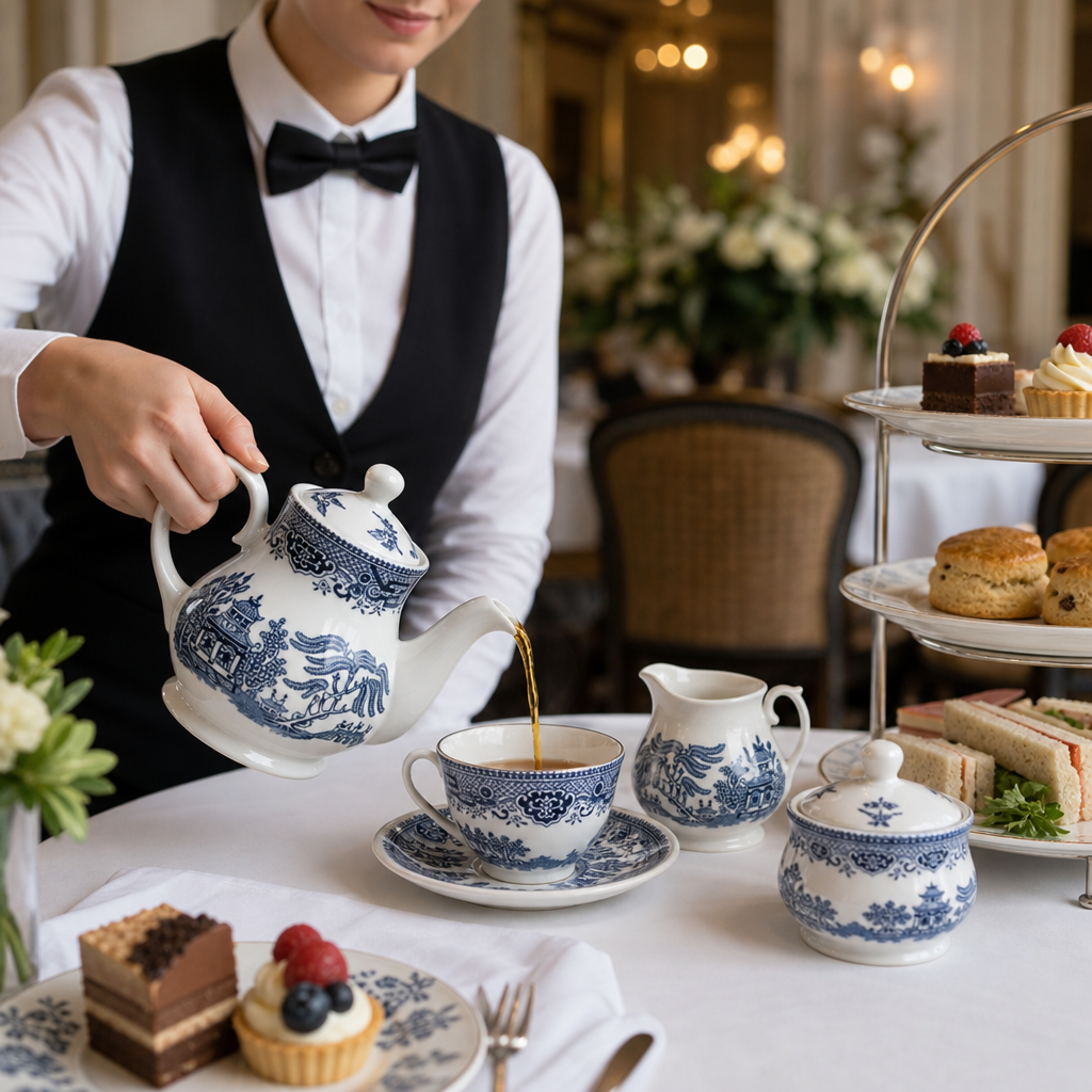Porcelain Tea and Coffee Pots 420ml for Afternoon Tea (Pack of 4)
