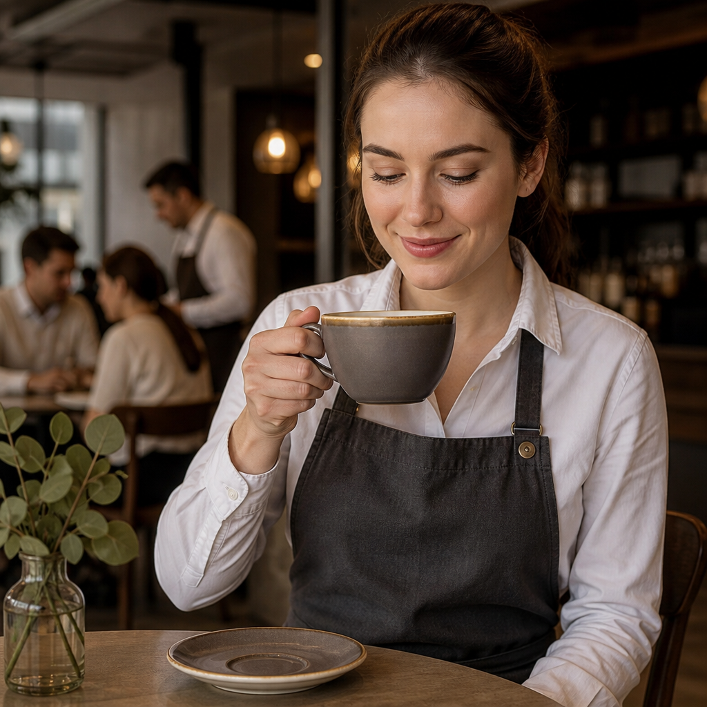 Cappuccino Cups 340ml Porcelain for Contemporary Cafés (Pack of 6)