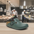 Polyurethane Green Professional Clogs for Everyday Comfort (UK Size 4.5-11.5)