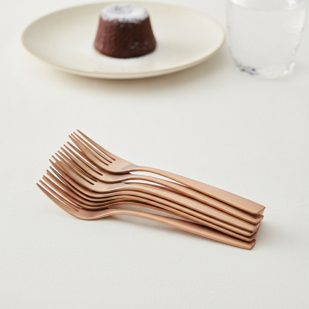 18/0 Stainless Steel Dessert Forks for Formal and Casual Dining (Pack of 12)