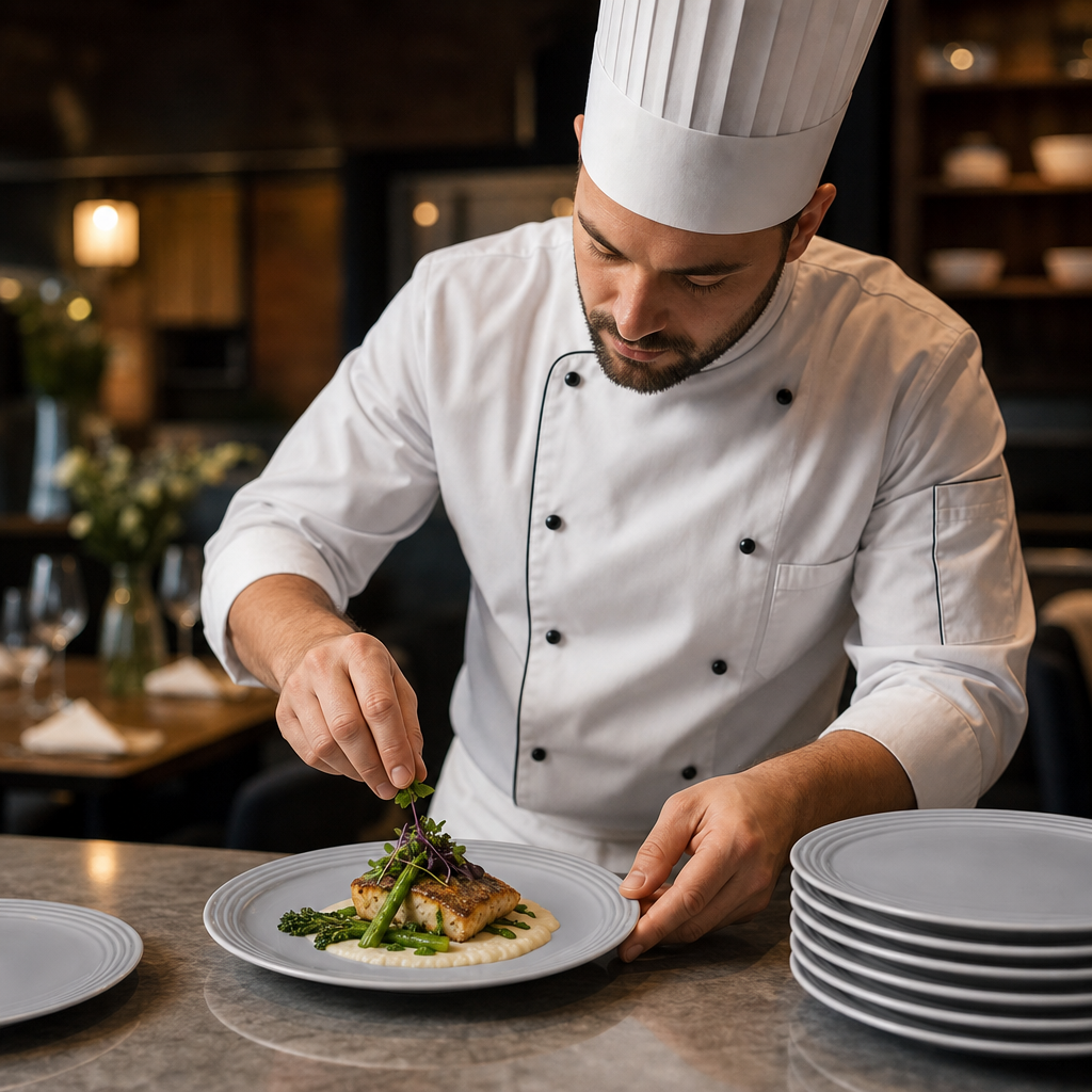 Norse Vitrified Plates 229mm Grey China for Professional Use (Pack of 12)