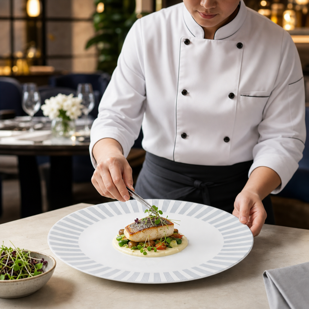 Coupe Plates 300mm Fine Bone China for Hospitality (Pack of 6)