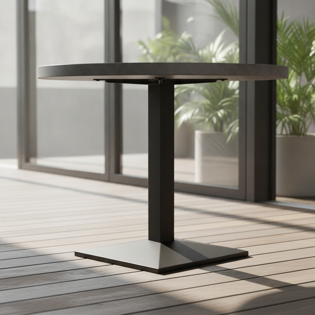 Cast Iron Rectangular Table Base 550x400mm for Indoor & Outdoor Use