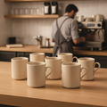 Porcelain Coffee Mugs 240ml for Hospitality & Catering (Pack of 6)