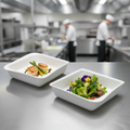 Porcelain Square Serving Dishes 230x310mm for Catering (Pack of 2)