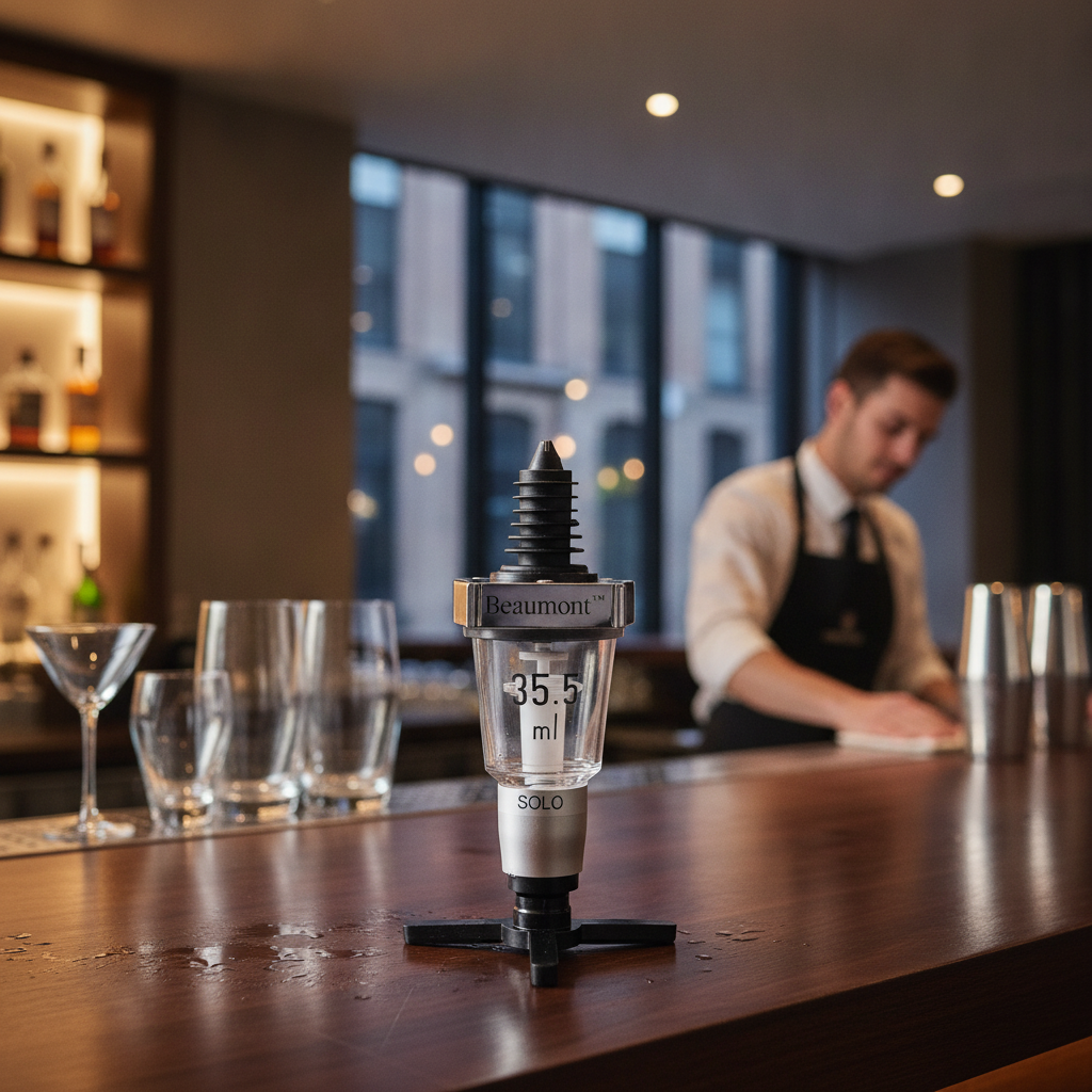 Stainless Steel Chrome Solo Measure 35.5ml for Bars & Pubs