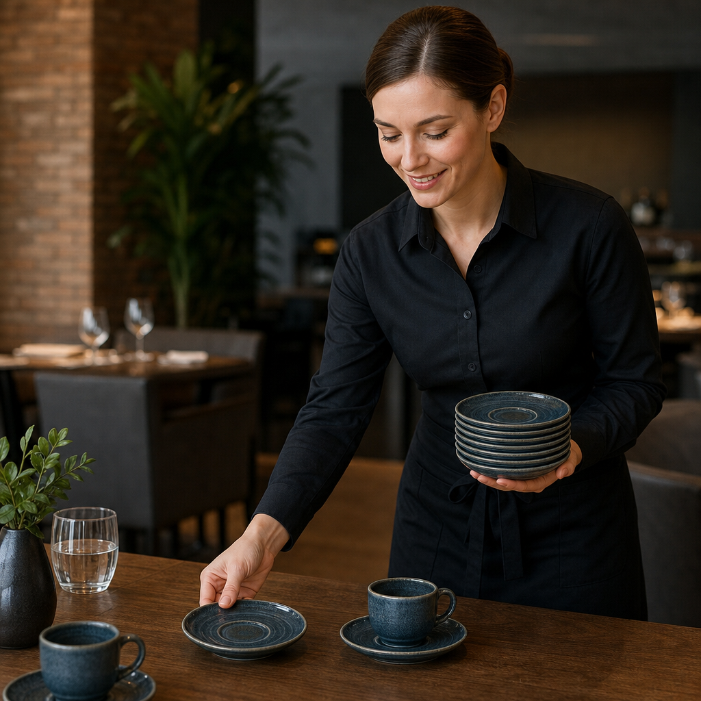 Saucers 152mm Green China for Restaurants & Cafés (Pack of 12)