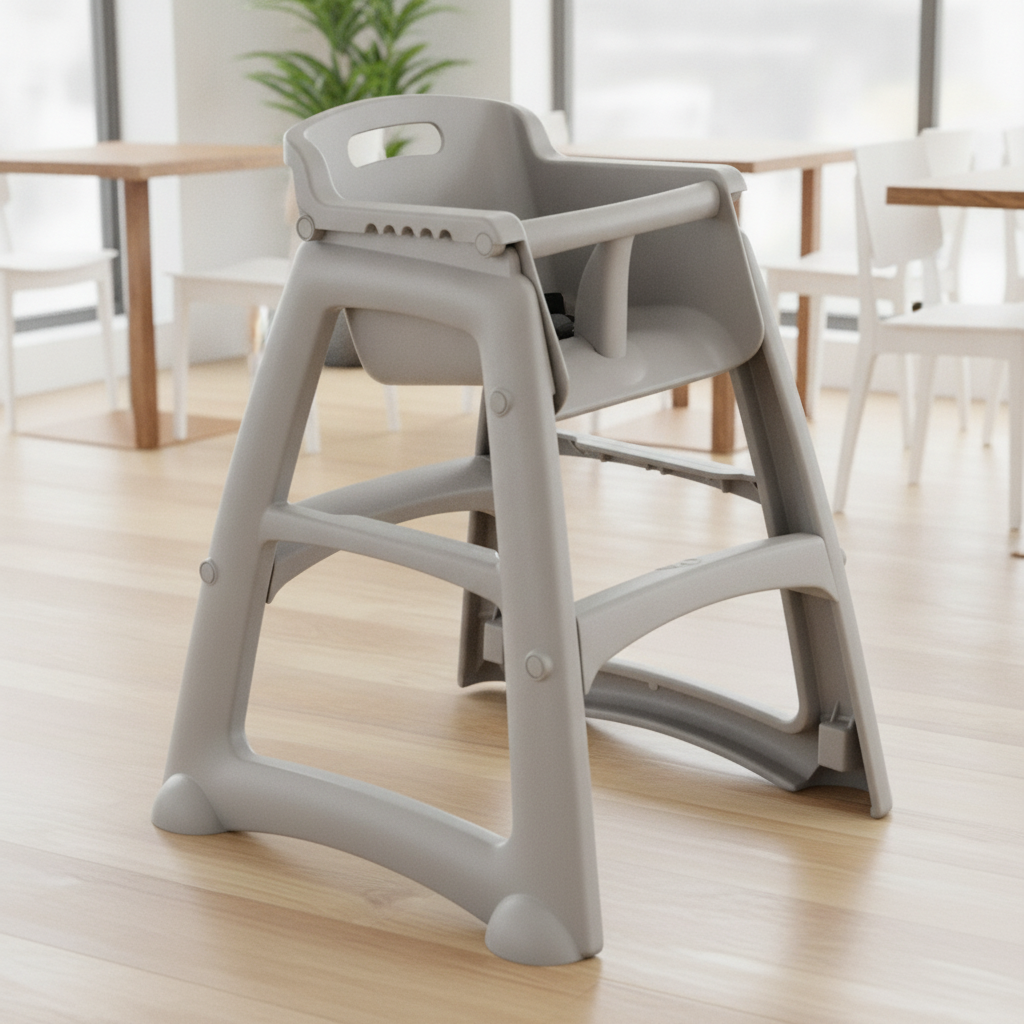 Plastic Stacking High Chair 756x597mm for Children up to 3 Years Old