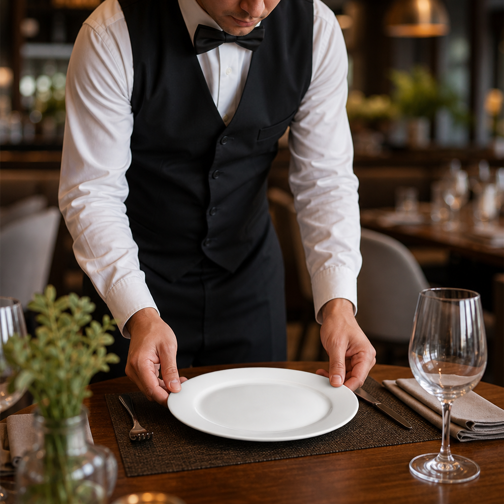 Rimmed Plates 202mm Porcelain for Contemporary Dining (Pack of 6)