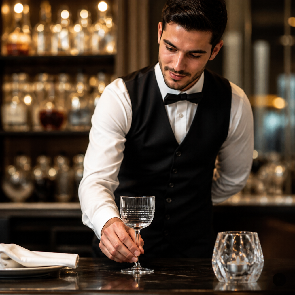 Crystal Glass Stemmed Glasses 180ml for Bars & Restaurants (Pack of 24)