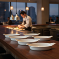 Porcelain Oval Eared Dishes 224ml for Catering Environments (Pack of 6)