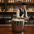 Stainless Steel Mini Ice Bucket 1L for Room Service