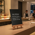 Wood Tabletop Easel for Displaying Menus & Messages