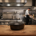 Cast Iron Oval Casserole Dish 5L for Home Cooking