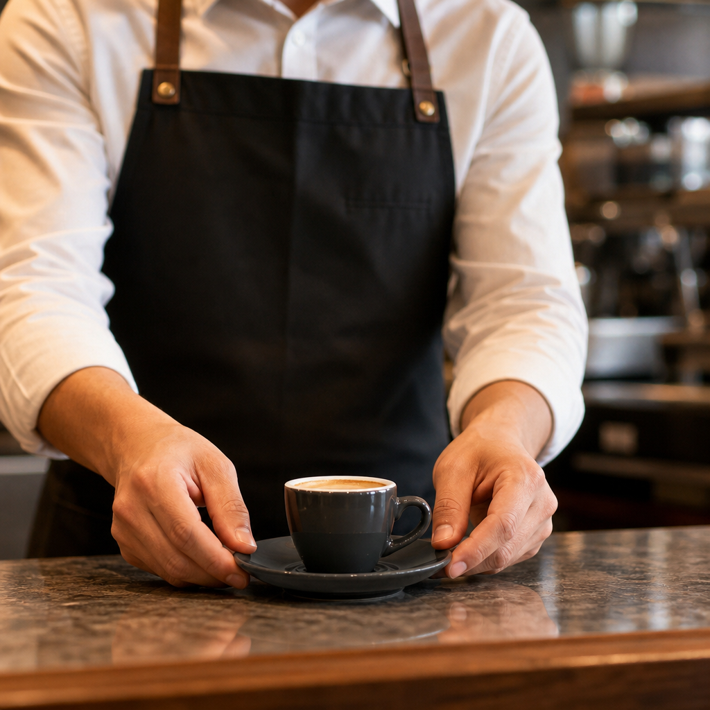Espresso Saucers 117mm Charcoal Stoneware for Cafés (Pack of 12)