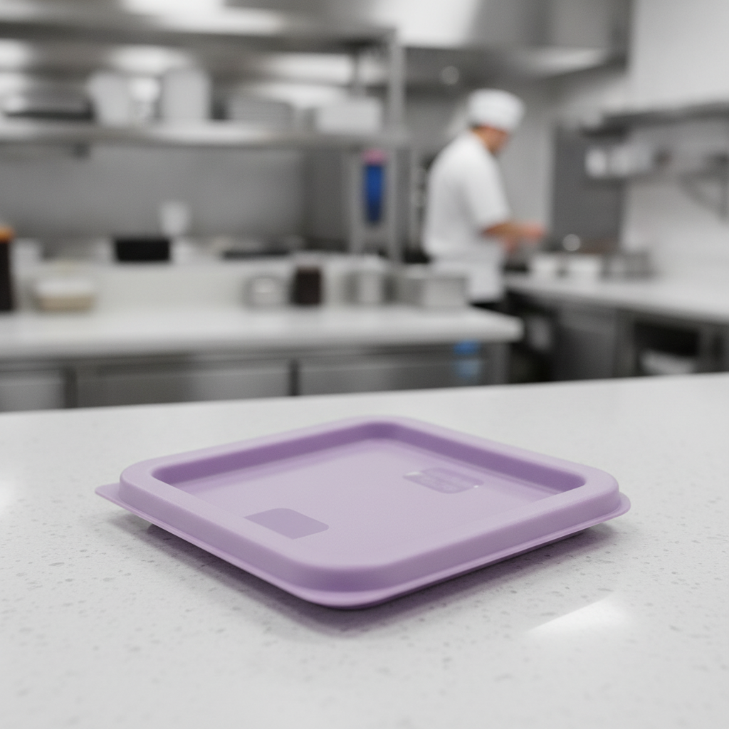 Polyethylene Square Food Storage Container Lid for Safe Food Storage