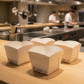 Paperboard Square Open Takeaway Boxes 350ml for Food Service (Pack of 250)