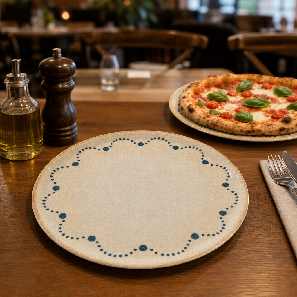 Porcelain Napoli Pizza Plates 310mm for Restaurants & Pizzerias (Pack of 6)
