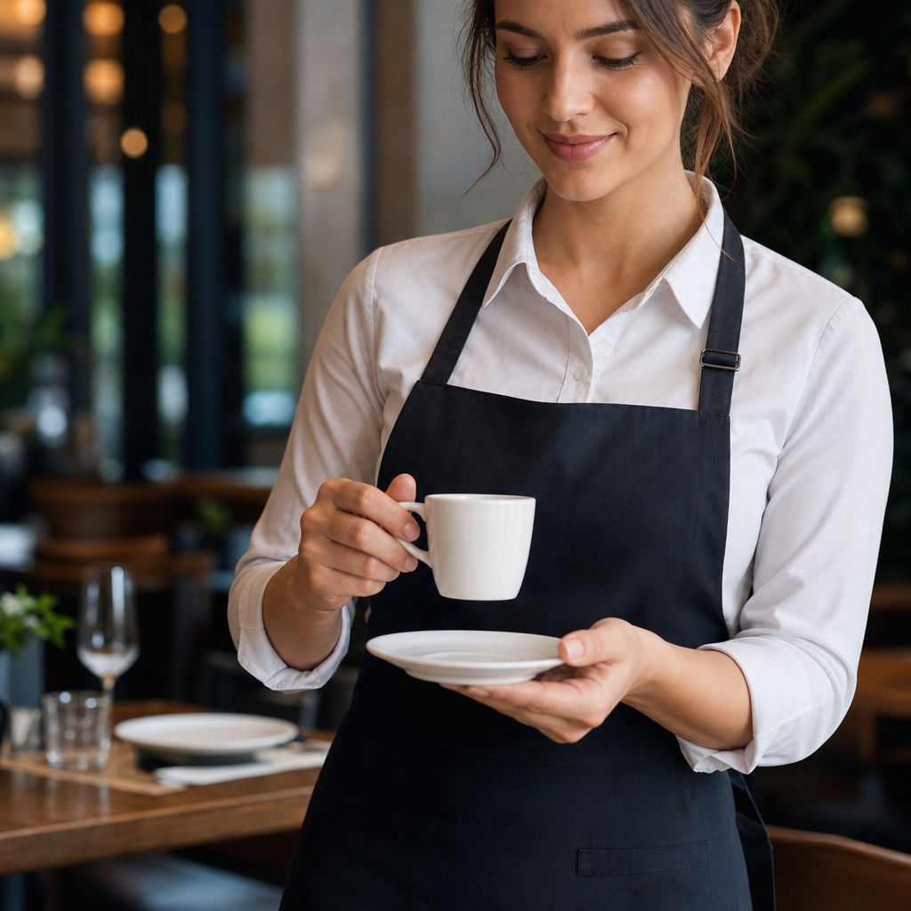 Cups 220ml Porcelain for Professional Catering (Pack of 24)