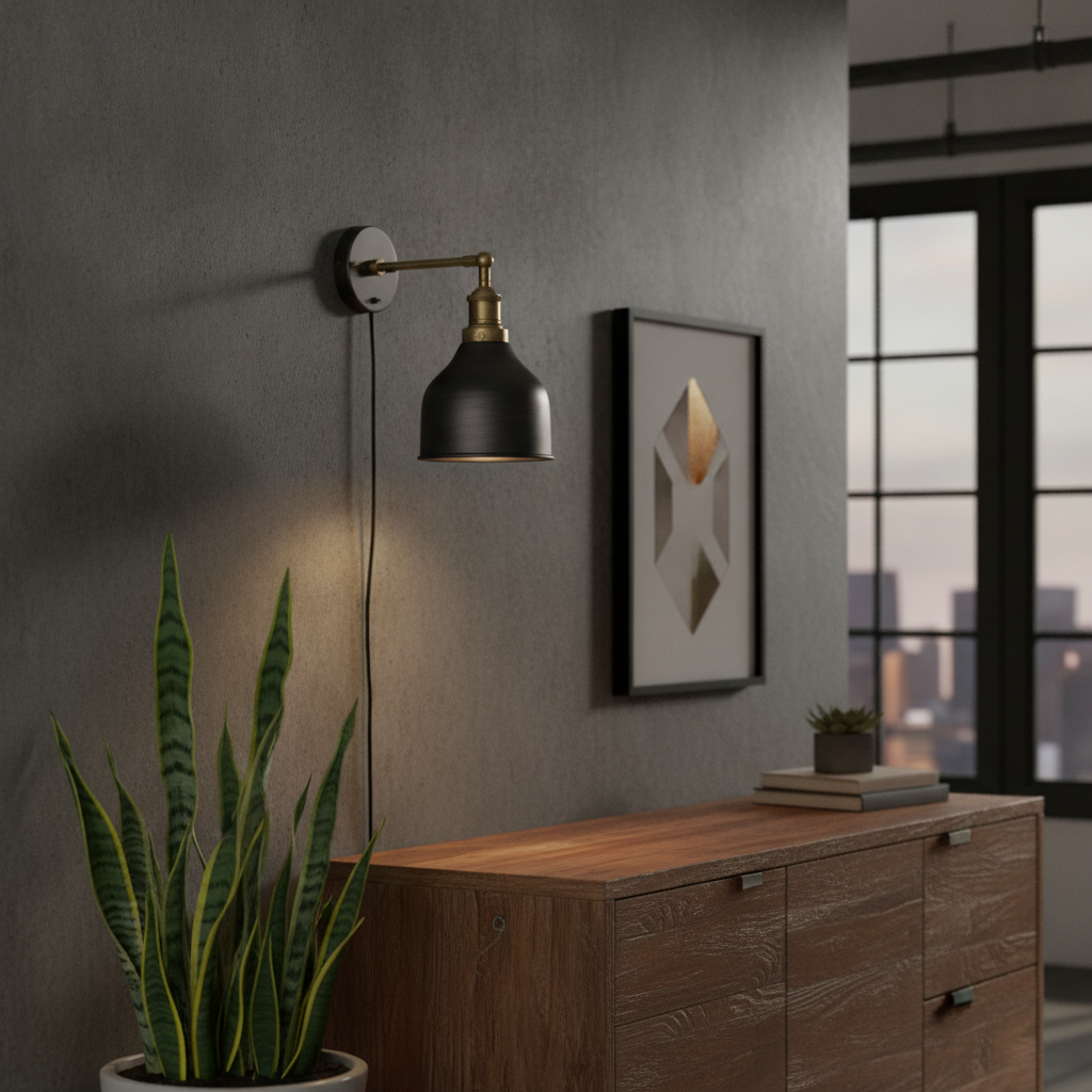 Iron Cone Wall Light 330mm for Industrial-Inspired Spaces