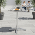 Stainless Steel Round Bistro Table 600mm for Outdoor Dining