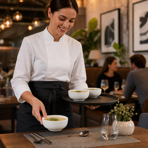Bowls x 155 68mm White Ceramic for Casual Dining (Pack of 12)