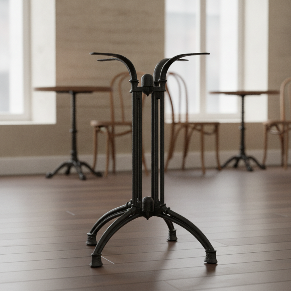 Cast Iron Decorative Brasserie Table Leg Base 620x620mm for Indoor & Outdoor Use