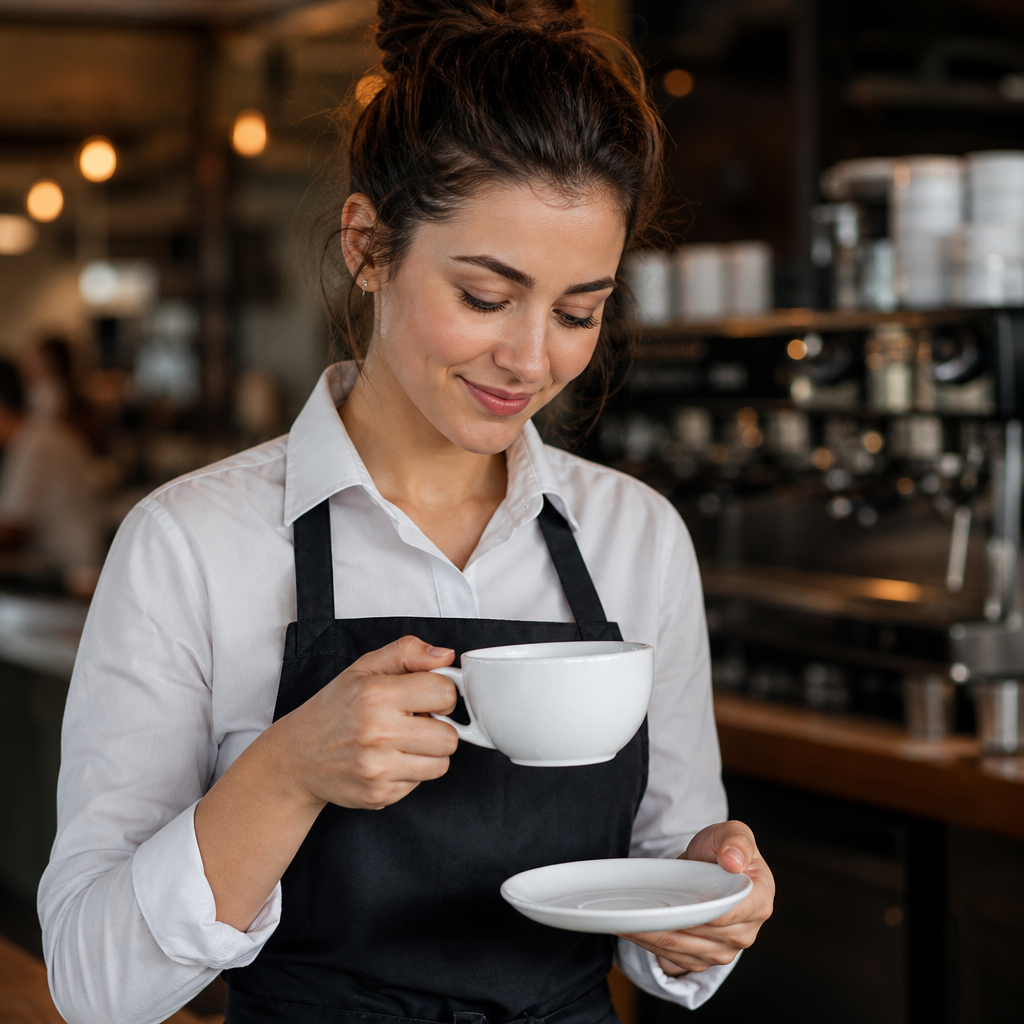 Porcelain Cappuccino Cups 285ml for Cafés & Restaurants (Pack of 12)