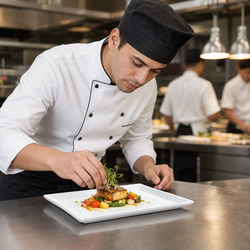 Rectangular Trays 287x190mm Vitrified Ceramic for Professional Use (Pack of 6)