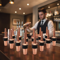 Stainless Steel Copper Plated Freeflow Pourer 112mm for Bars & Pubs (Pack of 12)