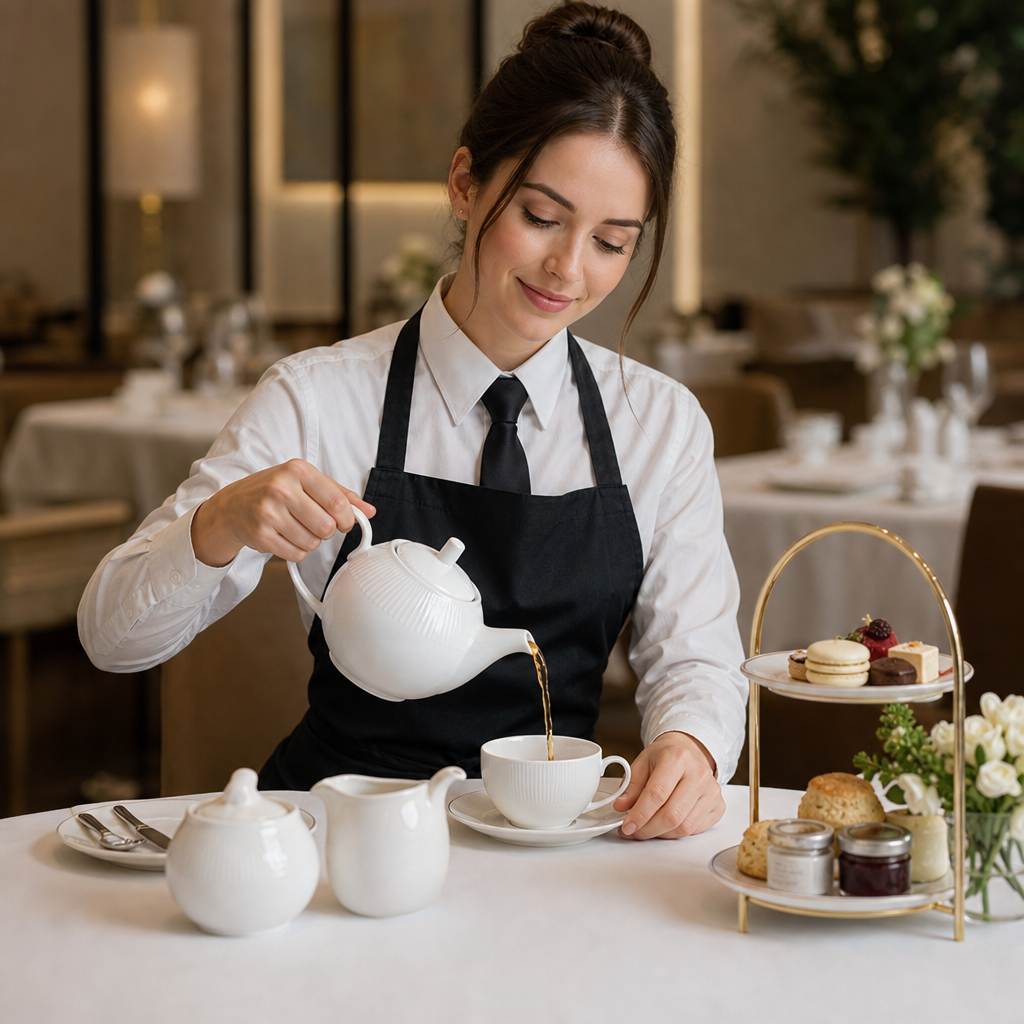 Porcelain teapot 443ml for Afternoon Tea (Pack of 4)