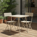 Powder Coated Steel Folding Bistro Table 700x700mm for Indoor & Outdoor Use