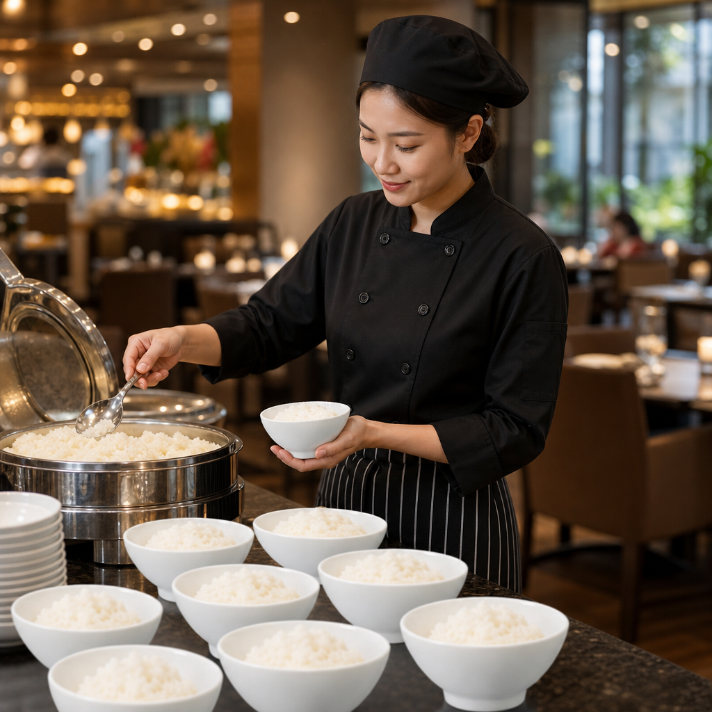 Buffet Rice Bowls 262ml Porcelain for Catering Events (Pack of 24)