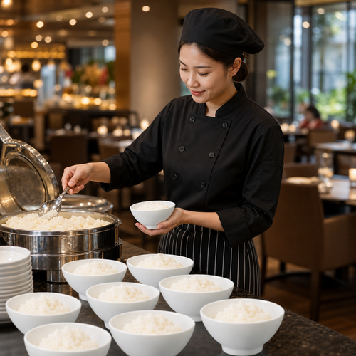 Buffet Rice Bowls 262ml Porcelain for Catering Events (Pack of 24)