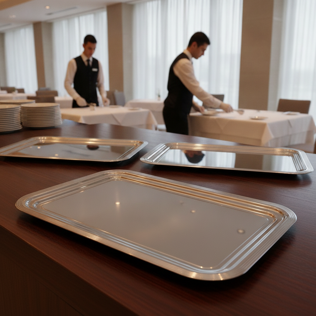Chrome Display Tray GN 1/1 530x325mm for Weddings & Banquets