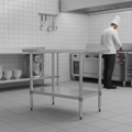 430 Stainless Steel Prep Table 900mm for Back-of-House Use
