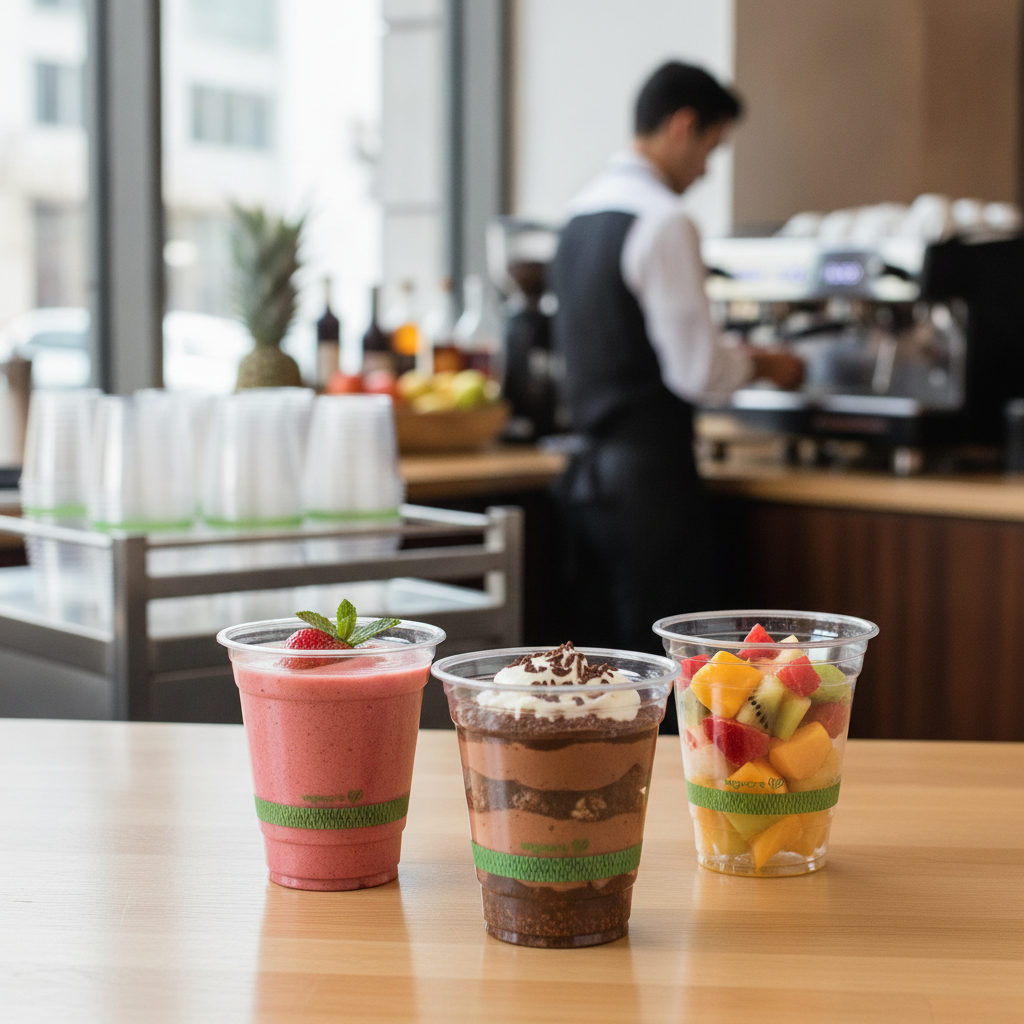 PLA Clear Cold Cup 340ml for Smoothies & Desserts (Pack of 1000)