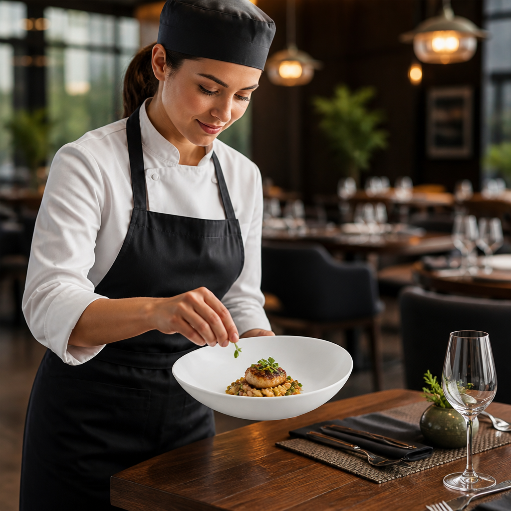 Bowl 230mm Vitrified Ceramic for Elegant Dining (Pack of 12)