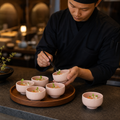Pink Small Bowls 80mm Stoneware for Modern Dining (Pack of 12)