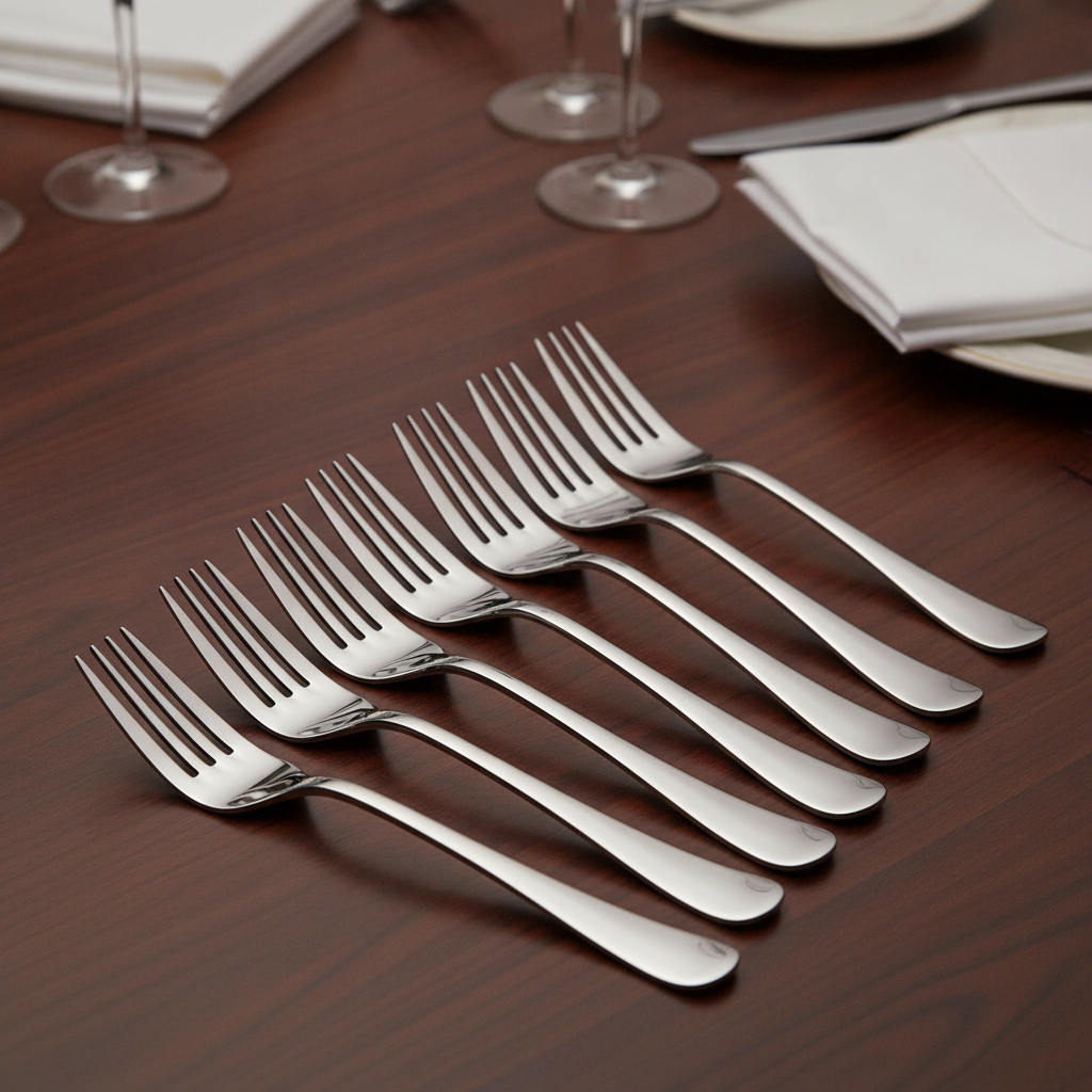 18/10 Stainless Steel Dinner Fork 203mm for Elegant Table Settings (Pack of 12)