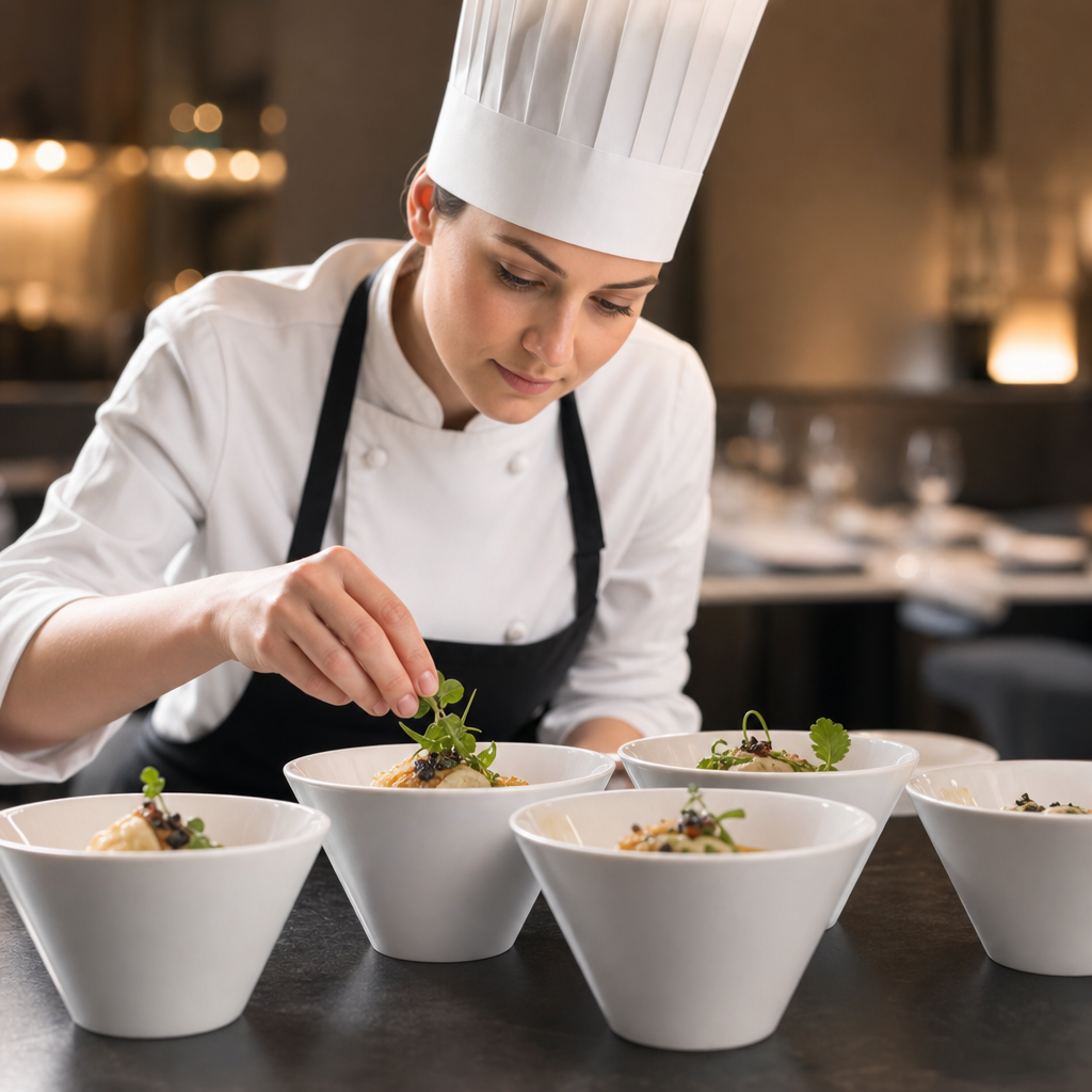 Conical Ramekins 325ml Porcelain for Elegant Dining (Pack of 6)